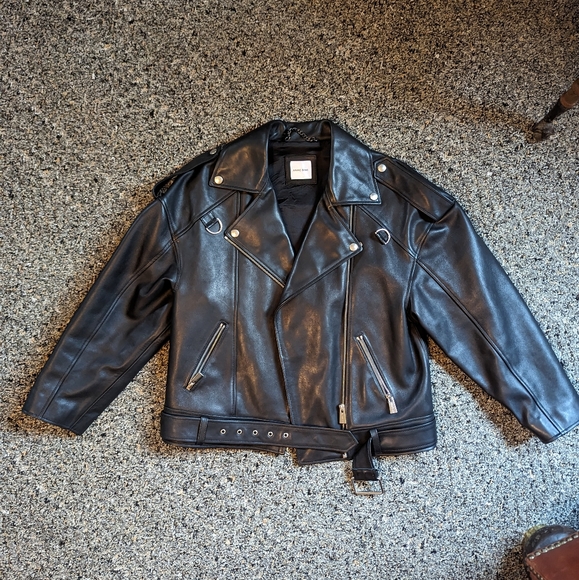 Anine Bing Jackets & Blazers - Anine Bing Oversized Moto Jacket